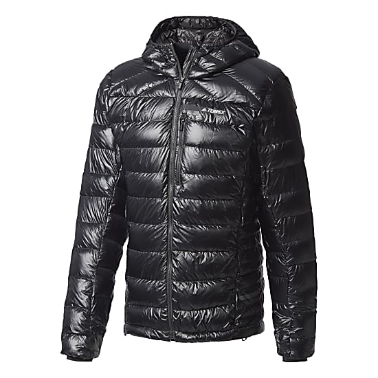 adidas M TERREX CLIMAHEAT AGRAVIC DOWN HOODED JACKET, Black - Free Shipping  starts at 60£ - www.exxpozed.eu