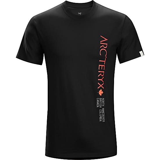 Arcteryx M VERTICAL WORD SS CREW, Black
