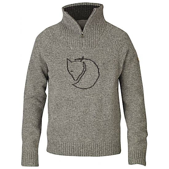 Fjallraven M RED FOX SWEATER, Grey - Fast and cheap shipping - www 