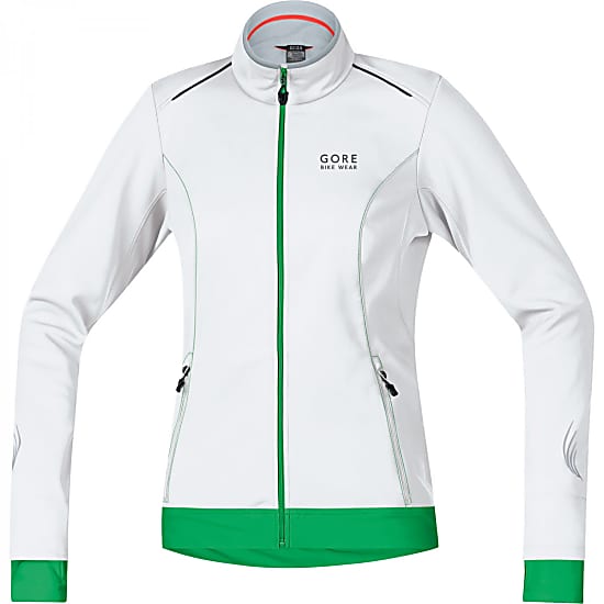 Gore Bike Wear E LADY WINDSTOPPER® SOFTSHELL JACKET, White - Fresh Green