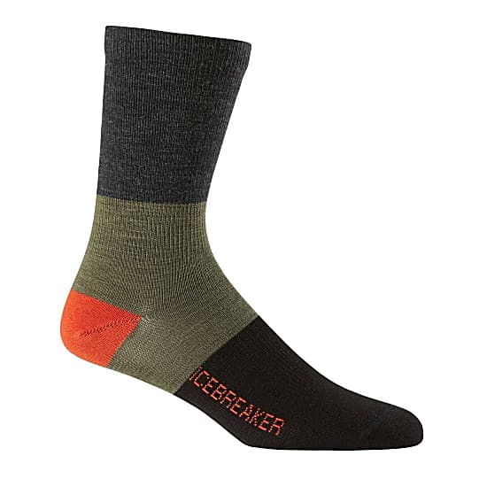 Icebreaker M LIFESTYLE ULTRALIGHT CREW RUGBY STRIPE, Jet HTHR