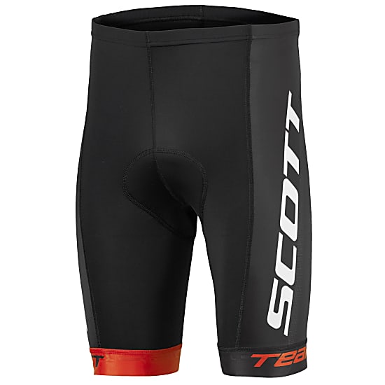Scott M RC TEAM SHORTS, Black - Fiery Red
