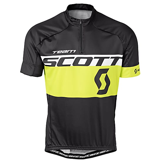 Scott M RC TEAM S/SL SHIRT, Black - Sulphur Yellow