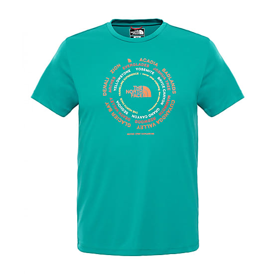 TRAVEL GRAPHIC TEE, Teal Blue 