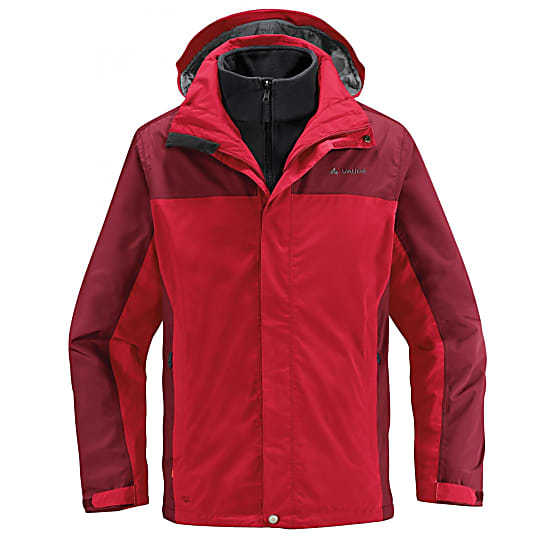richting wervelkolom wetgeving Vaude MENS KINTAIL 3IN1 JACKET II, Red - Free Shipping starts at 60£ -  www.exxpozed.eu