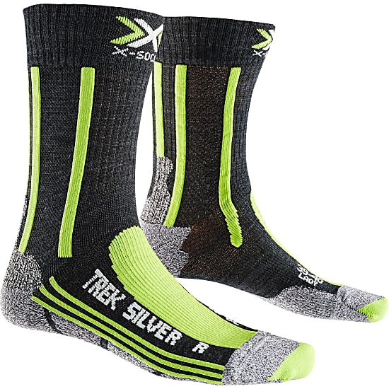 X-Socks W TREKKING SILVER, Anthracite - Lime