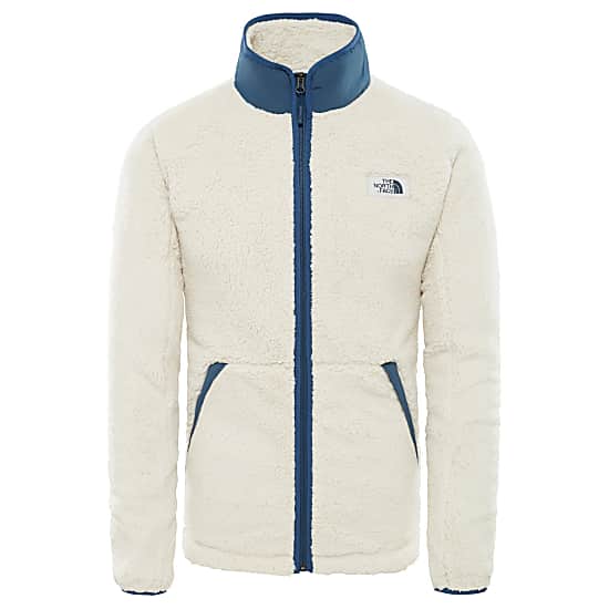 north face blue and white jacket