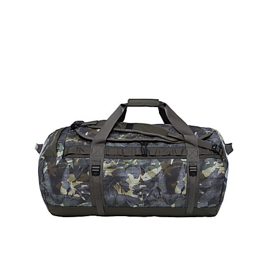 The North Face Base Camp Duffel L Style Summer 18 English Green Tropical Camo New Taupe Green Free Shipping Starts At 60 Www Exxpozed Eu