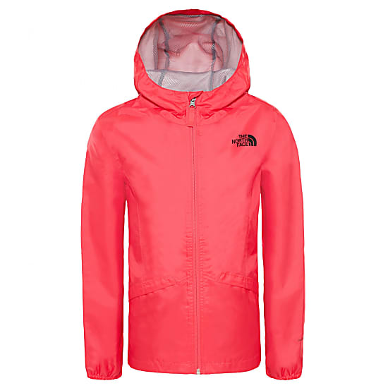 pink north face rain jacket