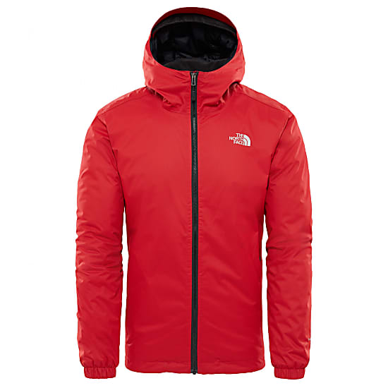 The North Face M QUEST INSULATED JACKET, Rage Red Black Heather - Free Shipping starts at - www.exxpozed.co.uk