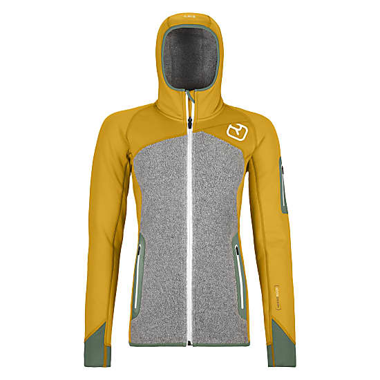 Ortovox W Merino Fleece Plus Hoody Yellow Stone