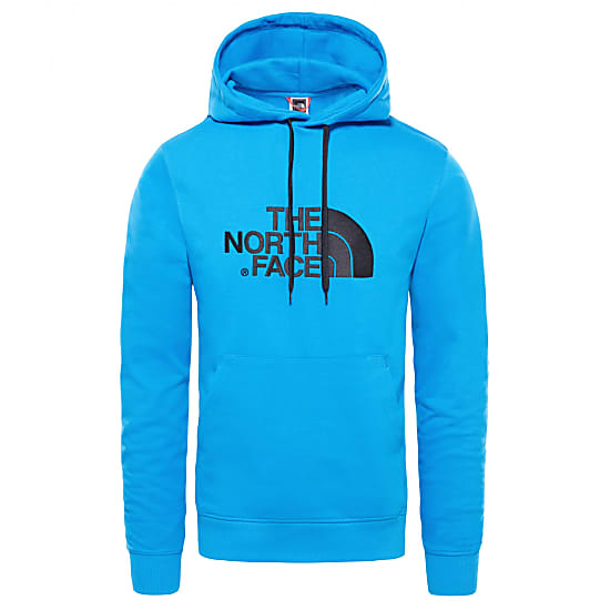blue north face sweatshirt