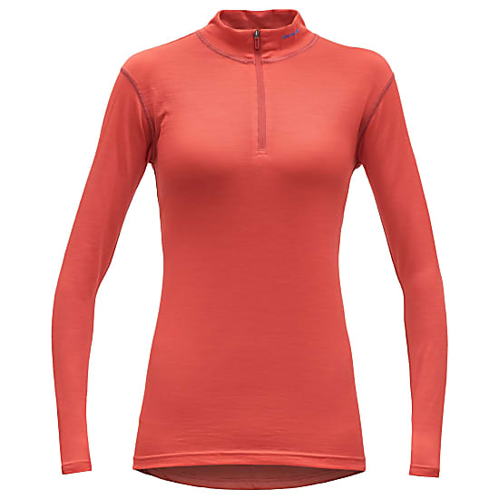 Devold Breeze Woman Half Zip Neck Cayenne Fast And Cheap Shipping Www Exxpozed Com