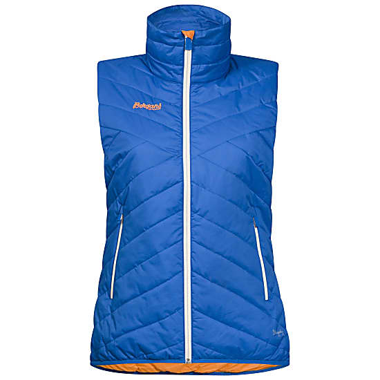 Bergans BJORNETIND LIGHT INSULATED LADY VEST, Athens Blue - White - Pumpkin Fast and cheap shipping www.exxpozed.com