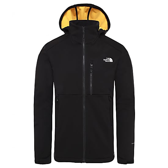 north face jacket black and yellow