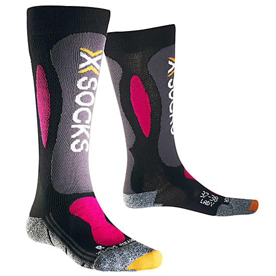 X-Socks W SKI CARVING SILVER, Black - Violet