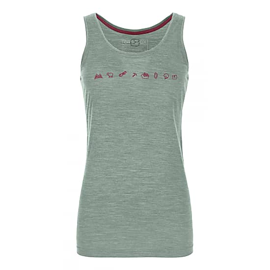 Buy Ortovox W 120 Merino Cool Tec Icons Top Green Forest Blend Online Now Www Exxpozed Eu