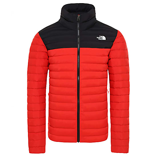 The North Face M Stretch Down Jacket Fiery Red Tnf Black Fast And Cheap Shipping Www Exxpozed Com