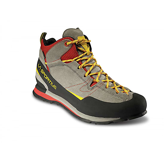 La Sportiva Boulder X Mid Gtx Grey Red Free Shipping Starts At 60 Www Exxpozed Eu