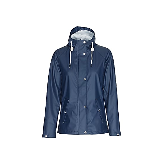 navy rain jacket