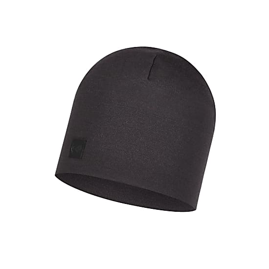 Buff Heavyweight Merino Wool Hat Regular Fit Solid Black Fast And Cheap Shipping Www Exxpozed Com
