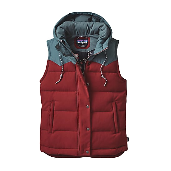patagonia women's down sweater hoody drumfire red