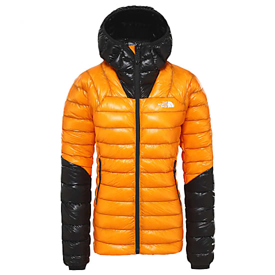 north face orange and black jacket
