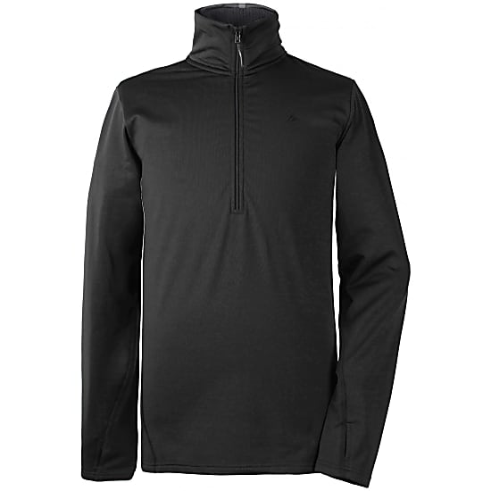 half zip sweater black