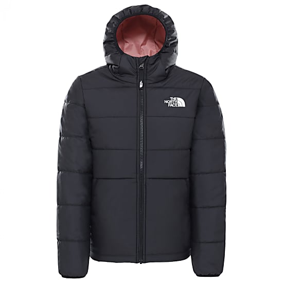 The North Face Girls Reversible Perrito Jacket Tnf Black Pink Clay Fast And Cheap Shipping Www Exxpozed Com