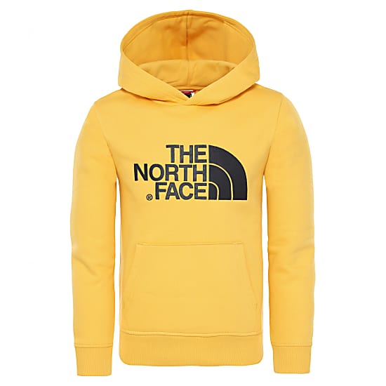 yellow north face jumper