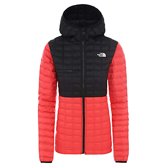 The North Face W Thermoball Eco Active Hoodie Cayenne Red Tnf Black Fast And Cheap Shipping Www Exxpozed Com