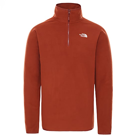 The North Face M 100 GLACIER 1/4 ZIP, Brandy Brown - Fast and ...