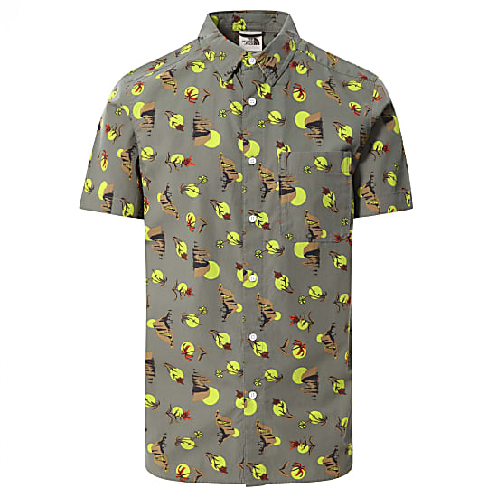 The North Face M S/S BAYTRAIL PATTERN SHIRT, Agave Green Valley Sun Print