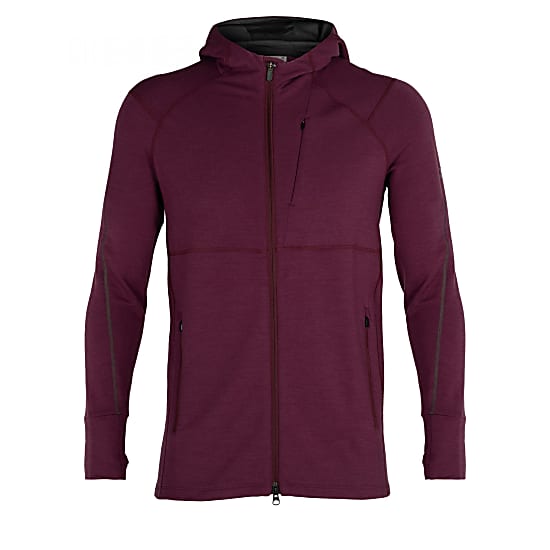 Icebreaker M QUANTUM II LS ZIP HOOD, Brazilwood