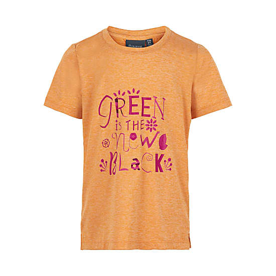 Color Kids GIRLS T-SHIRT WITH FRONT PRINT, Cadmium Yellow
