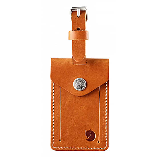 Fjallraven LEATHER LUGGAGE TAG, Leather Cognac