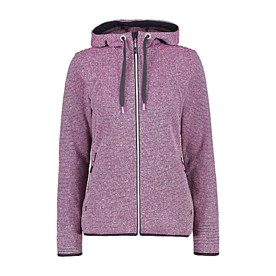 Buy CMP W JACKET FIX HOOD KNITTED, Purple Fluo - Anthracite online now