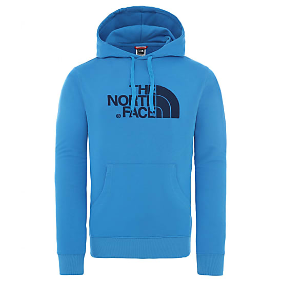 north face drew peak hoodie blue