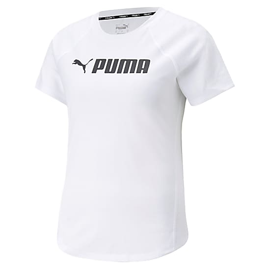 Puma W PUMA FIT LOGO TEE, Puma White