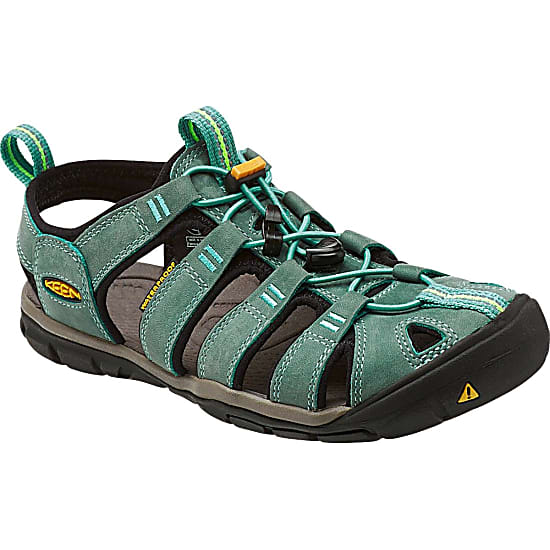 Keen W CLEARWATER CNX LEATHER, Mineral Blue - Yellow