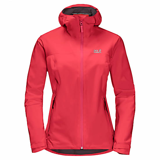 Jack Wolfskin W JWP SHELL, Tulip Red