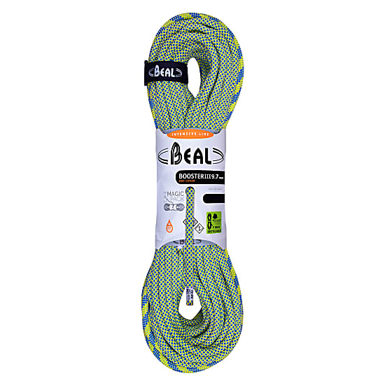 Beal BOOSTER III UNICORE 9.7MM 70M DRY COVER SAFE CONTROL, Safe Control Anis