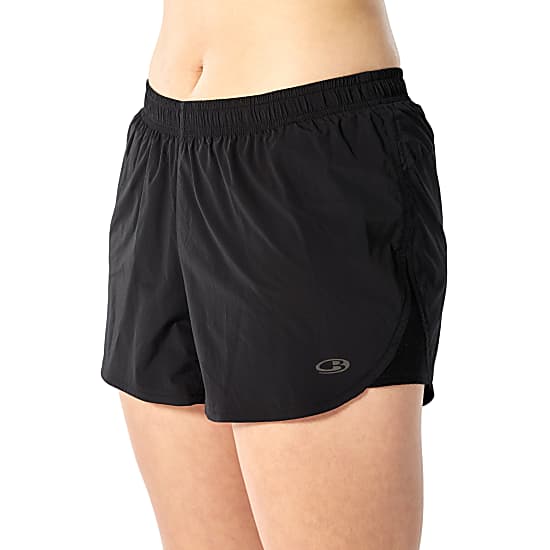 Icebreaker W IMPULSE RUNNING SHORTS, Black