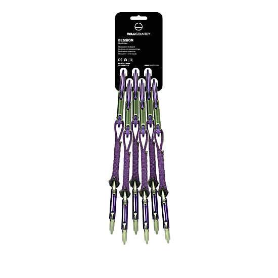 Wild Country SESSION QUICKDRAW SET 6X12CM, Purple - Green