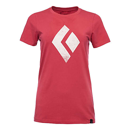 Black Diamond W CHALKED UP TEE, Wild Rose
