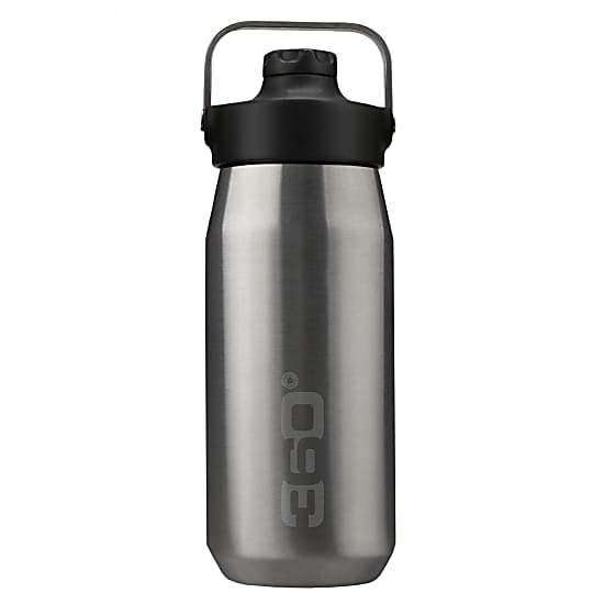 360 Degrees VACUUM INSULATED STAINLESS WIDE MOUTH BOTTLE WITH SIP CAP, Silver