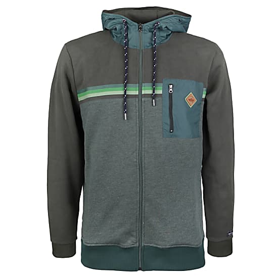 Alprausch M GIPFEL GERRY TECHNICAL HOODIE, Black Forest Melange