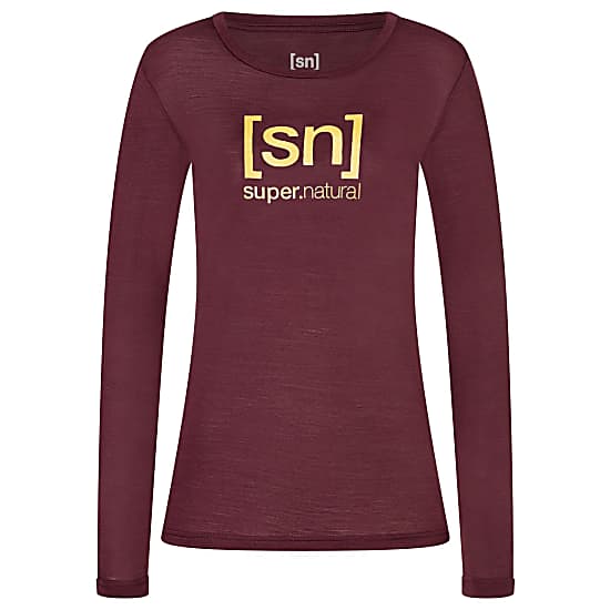 Super.Natural W THE ESSENTIAL LOGO LS, Wine Tasting - Gold - Fast