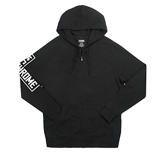 Chrome Industries M FLYING LION ZIP HOODIE, Black