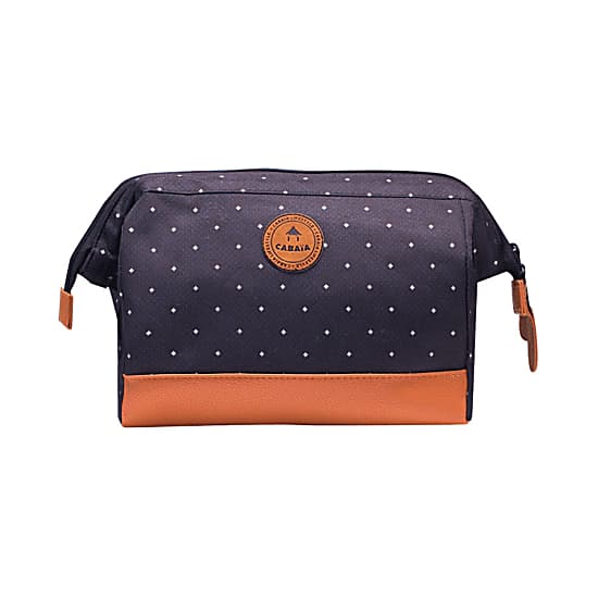 Cabaia LOMBARD STREET PENCILCASE, Dark Blue - White Dots - Fast and cheap  shipping 